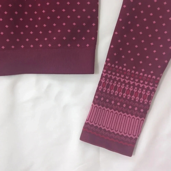 Fabletics Holly Seamless Long Sleeve Top, Color Purple/Pink, Size L - Picture 12 of 13